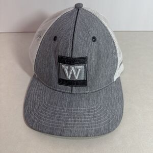 Pacific University Oregon Grey Embroidered Adjustable Hat Cap